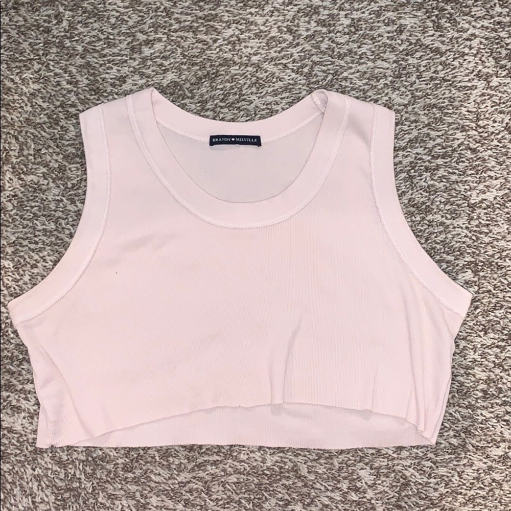 Brandy Melville light pink crop top